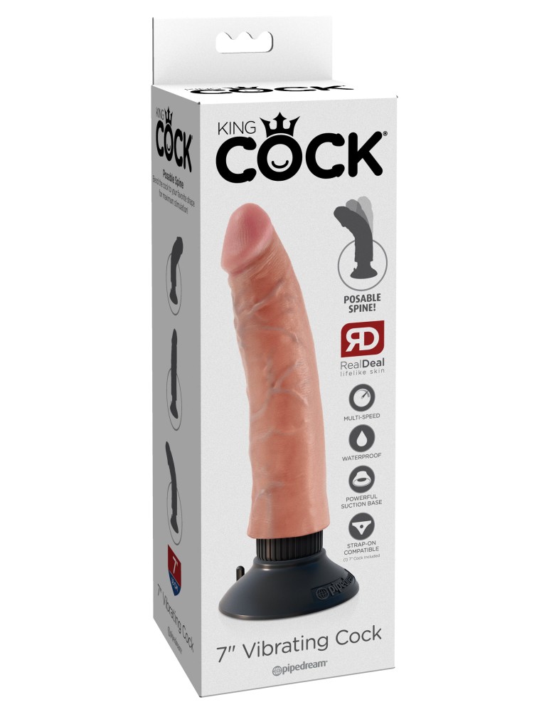 7" Vibrating Cock  Light | ViPstore.hu - Erotika webáruház #1 - EAN 603912737707 | SKU PIPE540221