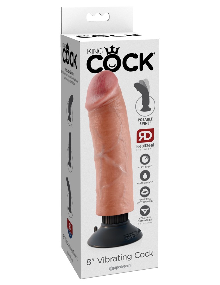 8" Vibrating Cock Light | ViPstore.hu - Erotika webáruház #1 - EAN 603912737721 | SKU PIPE540321