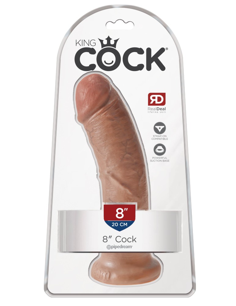 8" Cock  Tan | ViPstore.hu - Erotika webáruház #1 - EAN 603912746327 | SKU PIPE550322