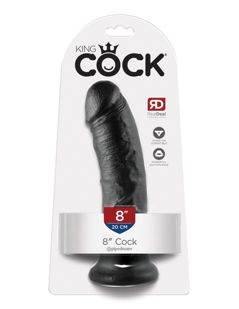 8" Cock Black | ViPstore.hu - Erotika webáruház #1 - EAN 603912349955 | SKU PIPE550323