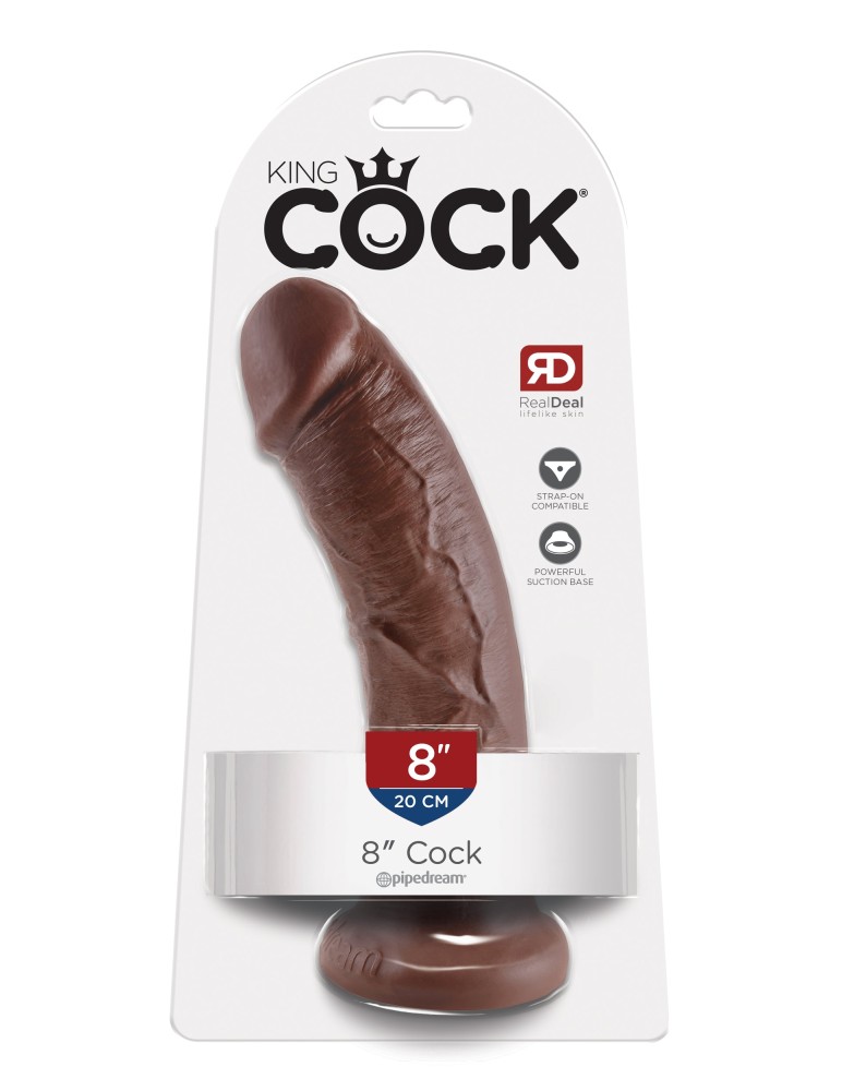 8" Cock  Brown | ViPstore.hu - Erotika webáruház #1 - EAN 603912349962 | SKU PIPE550329