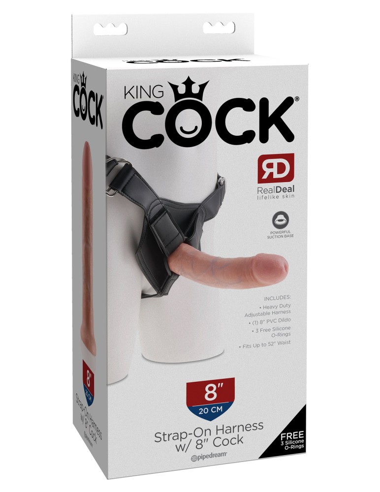 Strap on Harness with 8" Cock Light | ViPstore.hu - Erotika webáruház #1 - EAN 603912361278 | SKU PIPE562321