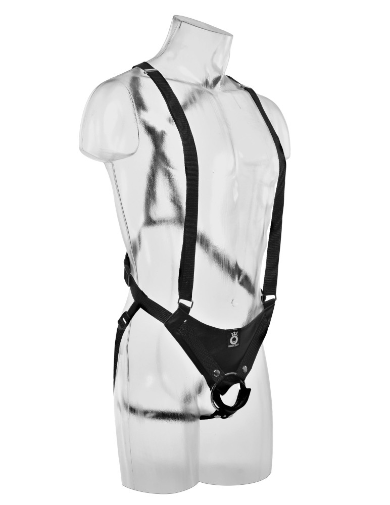 11" Hollow Strap On Suspender System Light/Black | ViPstore.hu - Erotika webáruház #5 - EAN 603912737936 | SKU PIPE564221