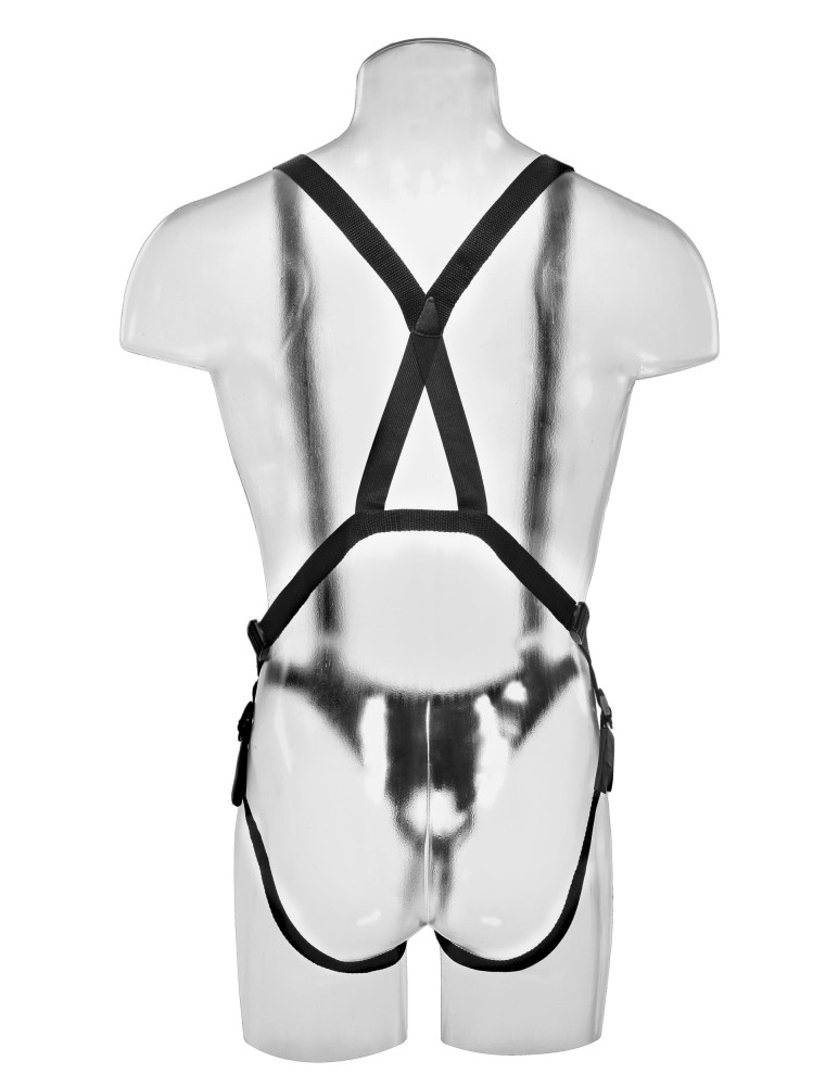 11" Hollow Strap On Suspender System Light/Black | ViPstore.hu - Erotika webáruház #6 - EAN 603912737936 | SKU PIPE564221