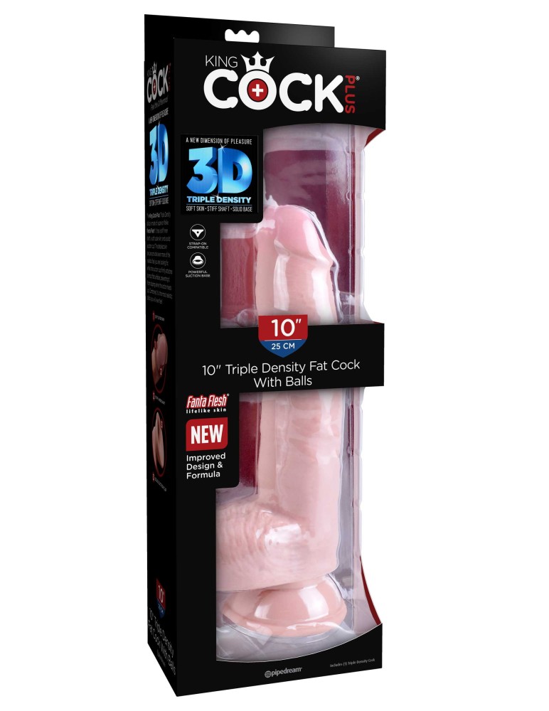 12" Triple Density Cock with Balls Light | ViPstore.hu - Erotika webáruház #1 - EAN 603912762563 | SKU PIPE572321