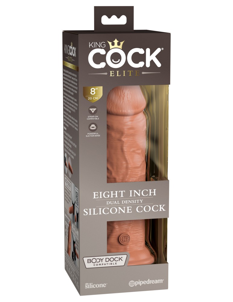 8" Dual Density Silicone Cock Tan | ViPstore.hu - Erotika webáruház #1 - EAN 603912769326 | SKU PIPE577222