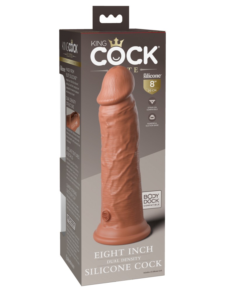 8" Dual Density Silicone Cock Tan | ViPstore.hu - Erotika webáruház #2 - EAN 603912769326 | SKU PIPE577222