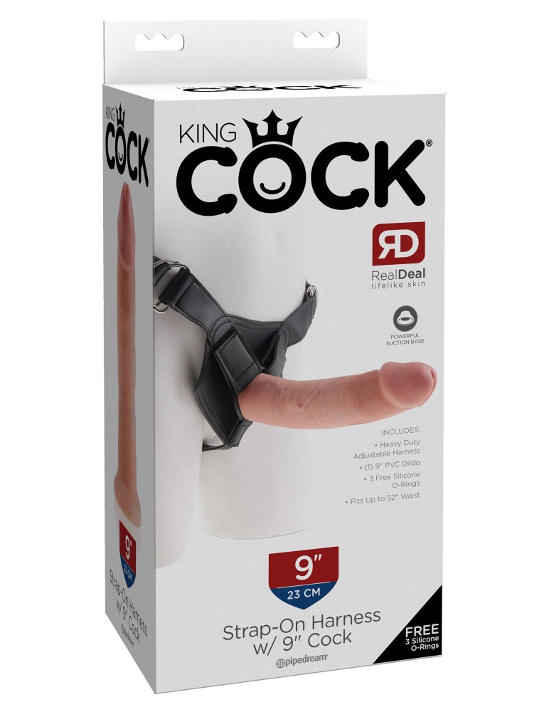 Strap on Harness with 9" Cock  Light | ViPstore.hu - Erotika webáruház #1 - EAN 603912361292 | SKU PIPE562421