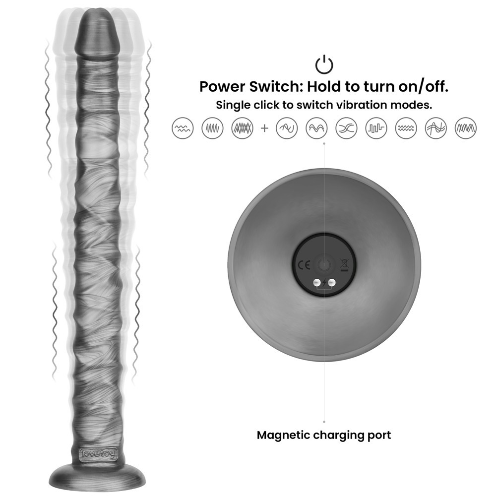16" King Sized Vibrating Vibrax Slider | ViPstore.hu - Erotika webáruház #4 - EAN 6942063402466 | SKU LVTOY00815