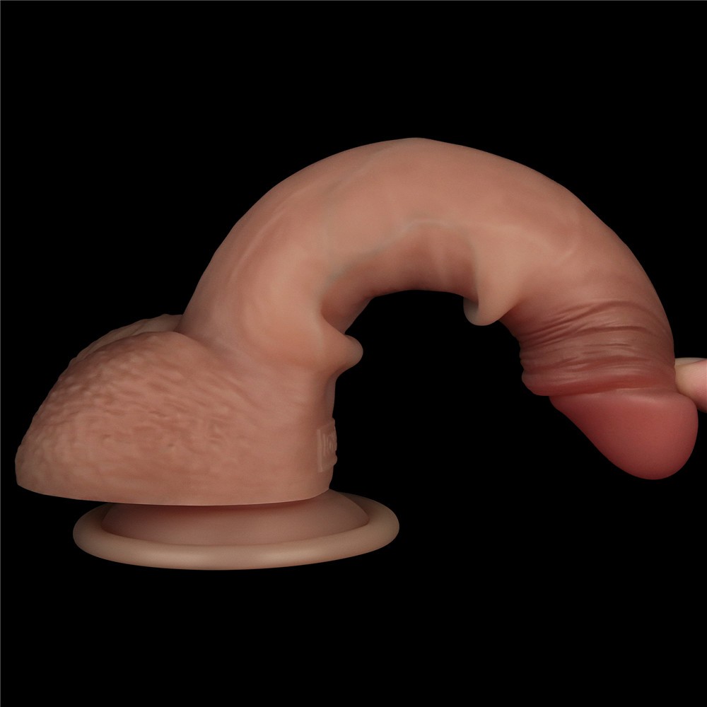 7.5'' Sliding Skin Pro Dual Layer Silicone Dong | ViPstore.hu - Erotika webáruház #8 - EAN 6942063401964 | SKU LVTOY00818