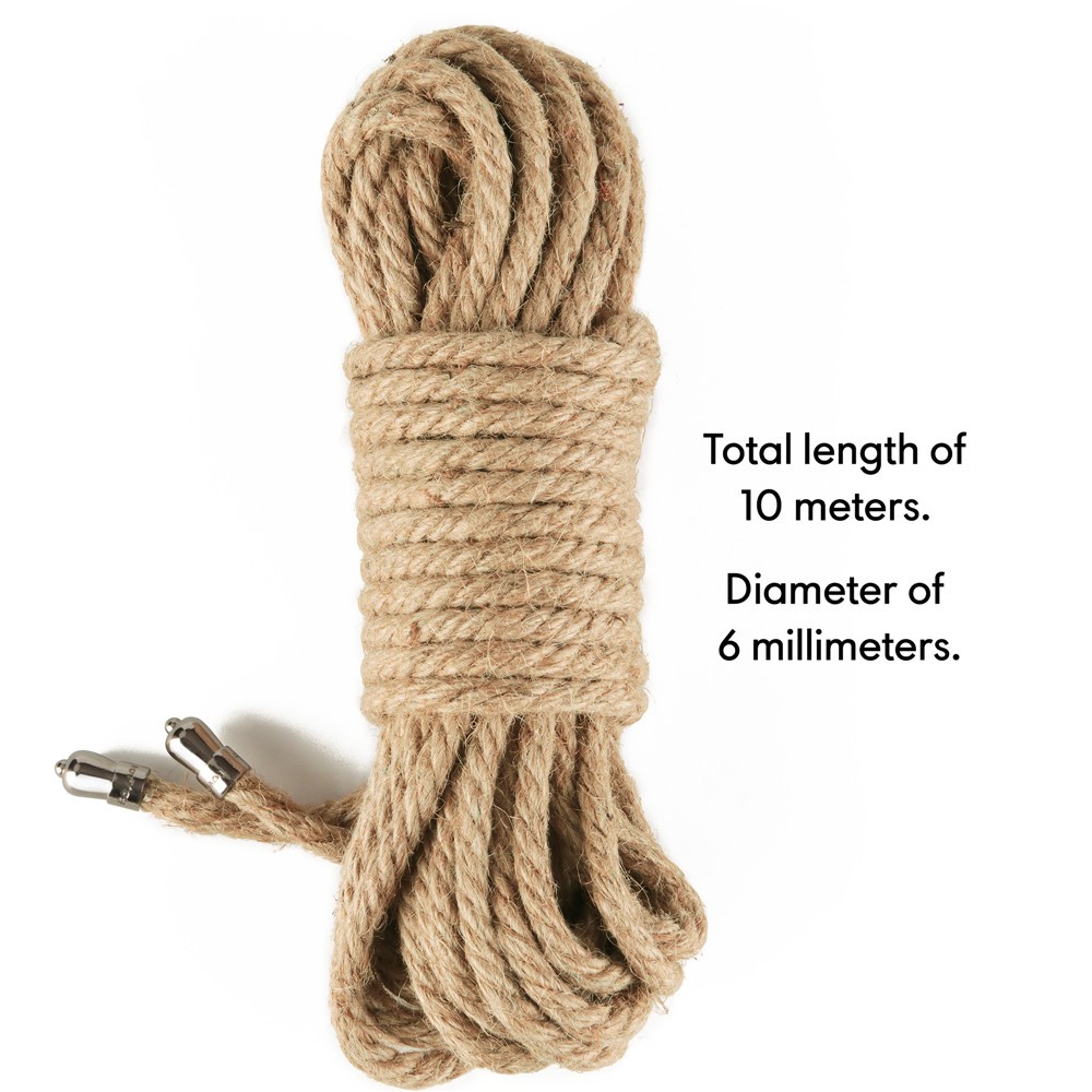 Rebellion Reign Rustic Hemp Bondage Rope | ViPstore.hu - Erotika webáruház #4 - EAN 6942063402183 | SKU LVTOY00835