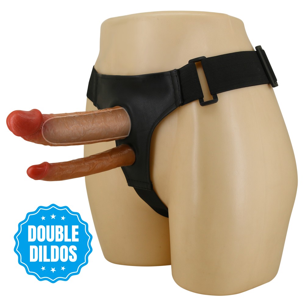 Pretty Love Keaven Harness Briefs with Double Dildos | ViPstore.hu - Erotika webáruház #3 - EAN 6959532362695 | SKU DEBRA01881