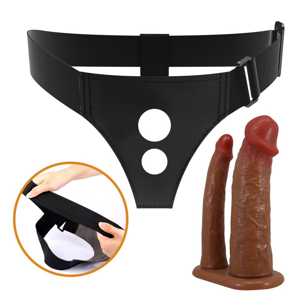 Pretty Love Keaven Harness Briefs with Double Dildos | ViPstore.hu - Erotika webáruház #7 - EAN 6959532362695 | SKU DEBRA01881