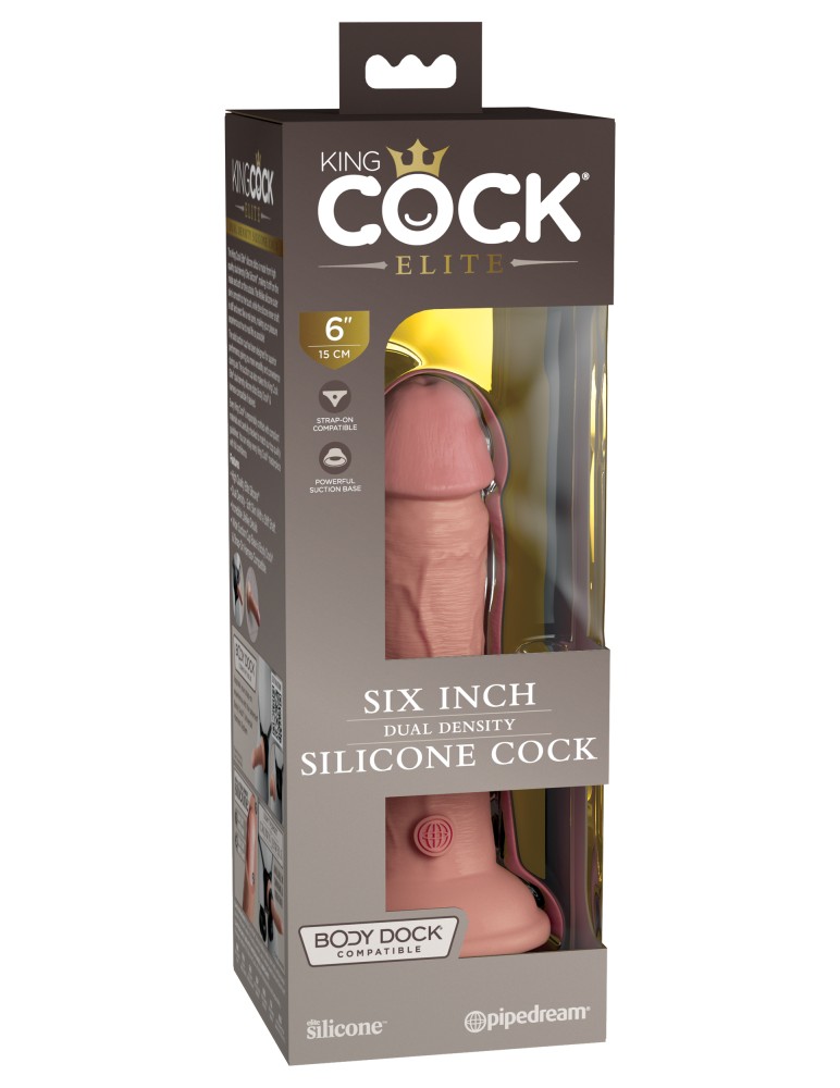 6" Dual Density Silicone Cock  Light | ViPstore.hu - Erotika webáruház #1 - EAN 603912769265 | SKU PIPE577021