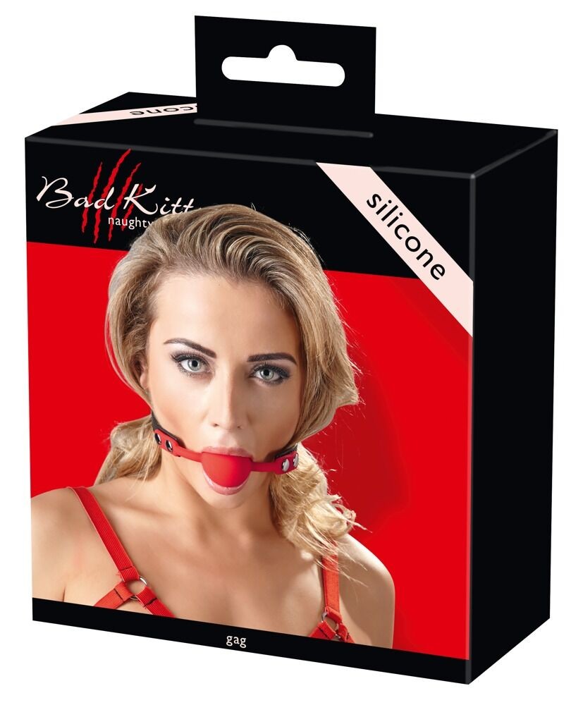 Bad Kitty Red Gag Silicone | ViPstore.hu - Erotika webáruház #1 - EAN 4024144294411 | SKU BADKIT0155
