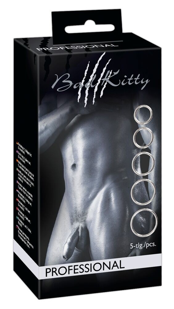 Bad Kitty Set of 5 Metal Rings | ViPstore.hu - Erotika webáruház #1 - EAN 4024144539802 | SKU BADKIT0180