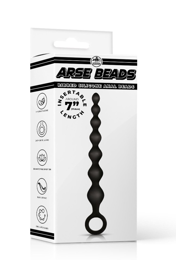 Arse Beads 7" Ribbed Silicone Aanal Beads II | ViPstore.hu - Erotika webáruház #1 - EAN 4897078635878 | SKU NMC0002489