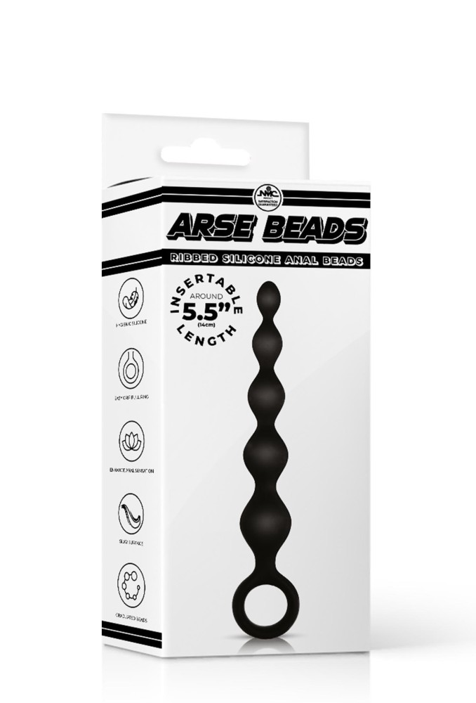 Arse Beads 5.5" Ribbed Silicone Anal Beads | ViPstore.hu - Erotika webáruház #1 - EAN 4897078635885 | SKU NMC0002490