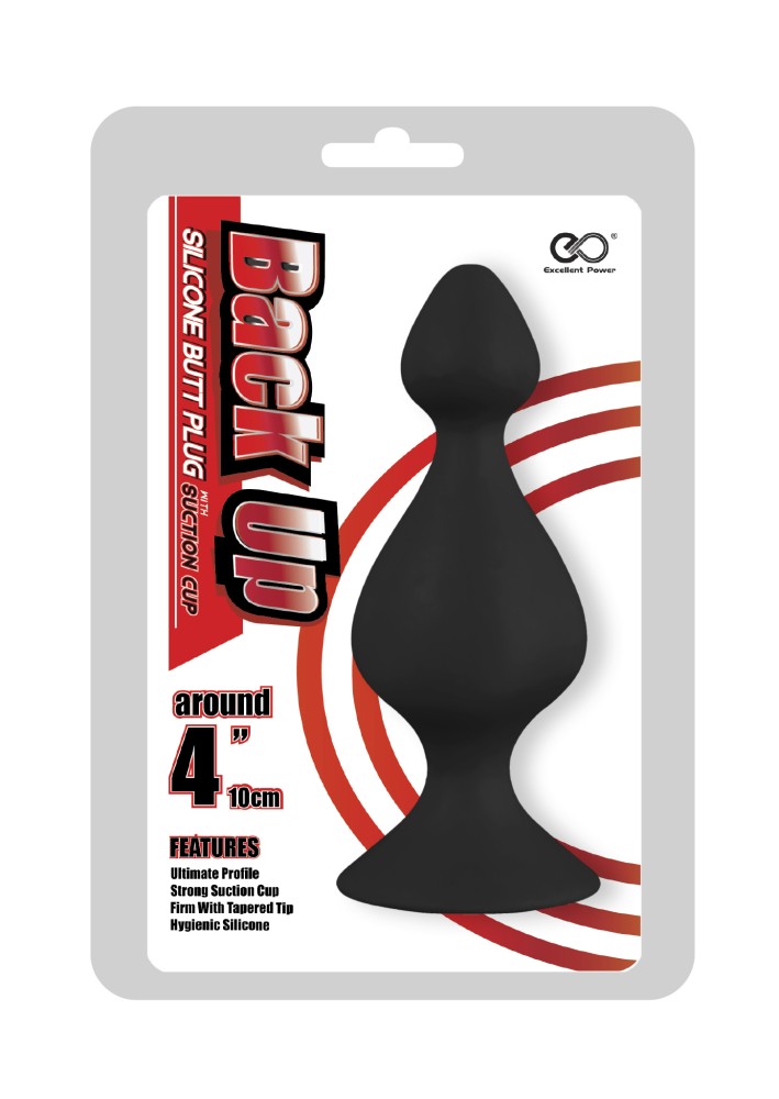 Back Up 4" Silicone Butt Plug w/Suction Cup I | ViPstore.hu - Erotika webáruház #1 - EAN 4897078621376 | SKU NMC0002493