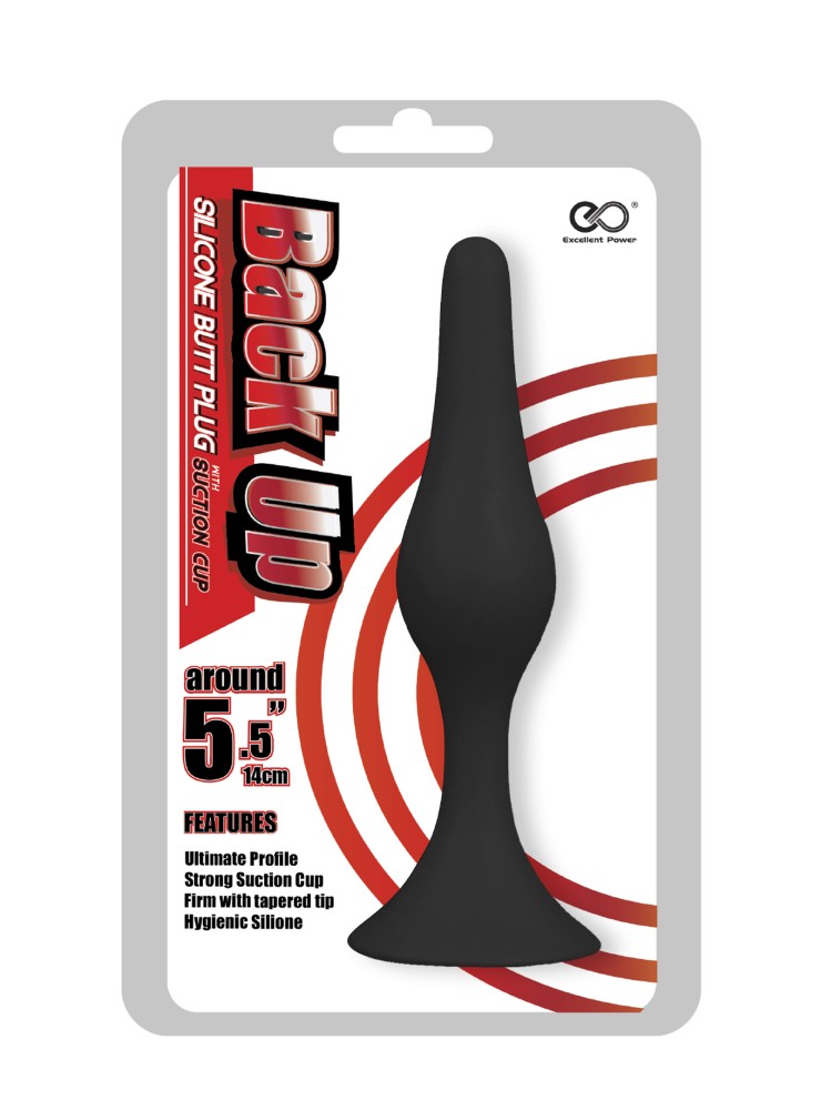 Back Up 5.5" Silicone Butt Plug w/Suction Cup | ViPstore.hu - Erotika webáruház #1 - EAN 4897078621536 | SKU NMC0002495