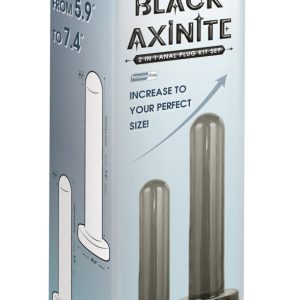 Black Axinite 2 in 1 Anal Plug Kit Set | ViPstore.hu - Erotika webáruház #1 - EAN 4897078636868 | SKU NMC0002504