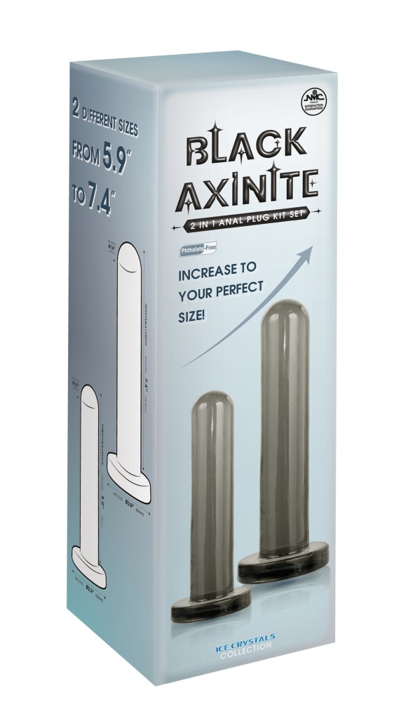 Black Axinite 2 in 1 Anal Plug Kit Set | ViPstore.hu - Erotika webáruház #1 - EAN 4897078636868 | SKU NMC0002504