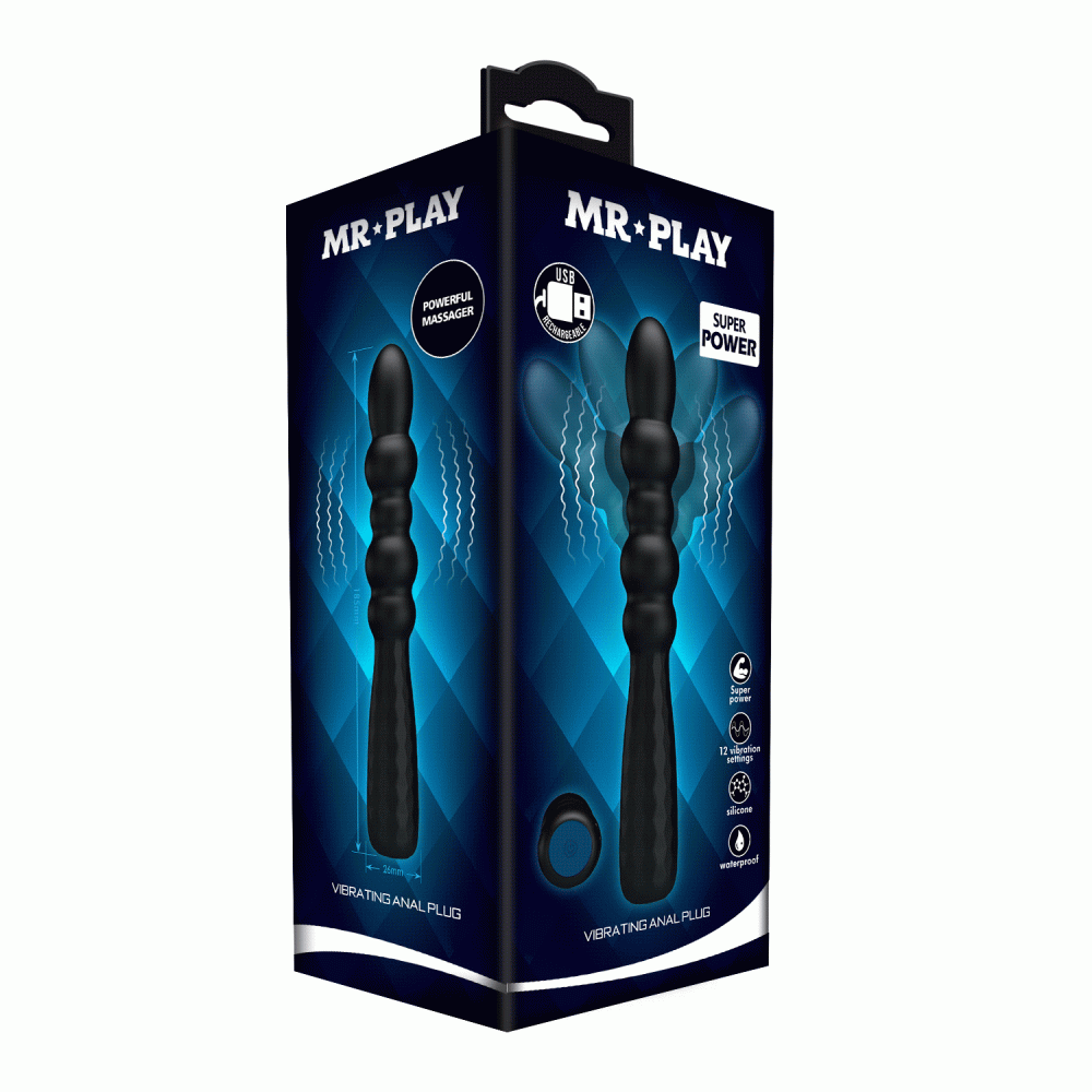 Mr. Play Super Power Vibrating Anal Plug IV | ViPstore.hu - Erotika webáruház #1 - EAN 6959532337990 | SKU DEBRA01906