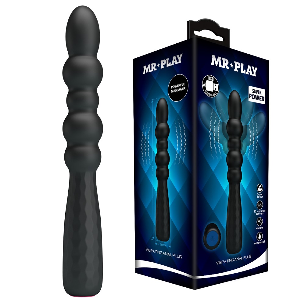 Mr. Play Super Power Vibrating Anal Plug IV | ViPstore.hu - Erotika webáruház #3 - EAN 6959532337990 | SKU DEBRA01906
