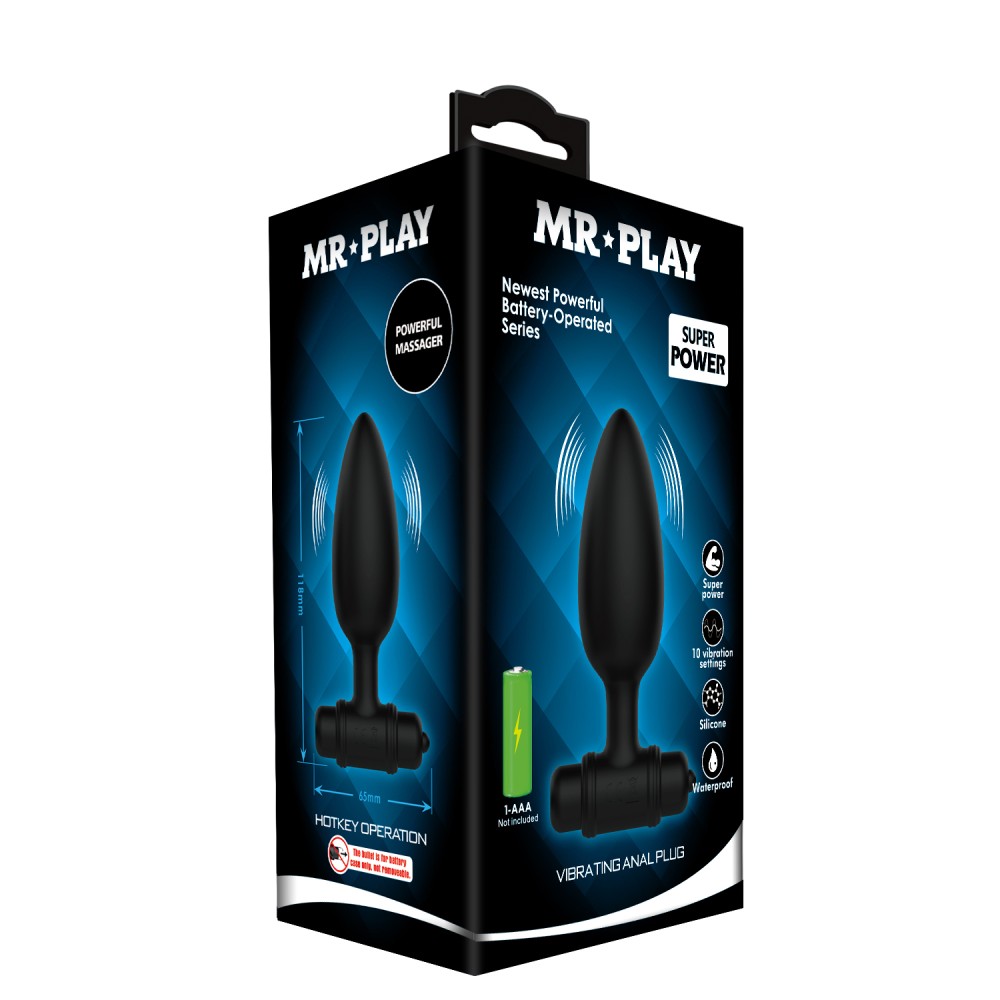Mr. Play Vibrating Anal Plug VI | ViPstore.hu - Erotika webáruház #1 - EAN 6959532337983 | SKU DEBRA01924