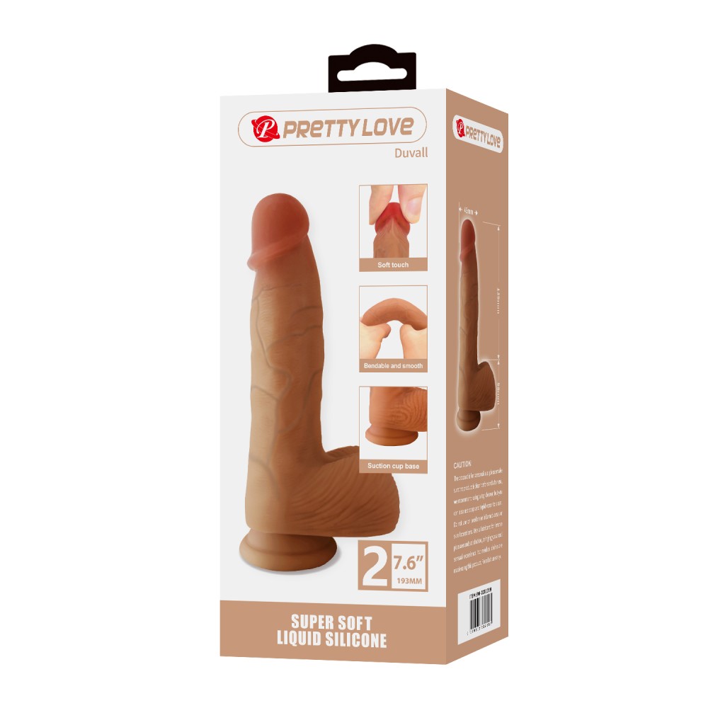 Pretty Love Duvall 7.6" Dildo Flesh II | ViPstore.hu - Erotika webáruház #1 - EAN 6959532337853 | SKU DEBRA01941
