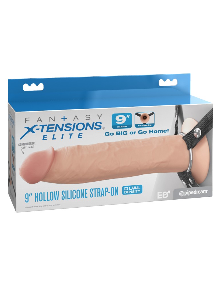 9" Silicone Hollow Strap-On Dual Density | ViPstore.hu - Erotika webáruház #1 - EAN 603912777765 | SKU PIPE416121
