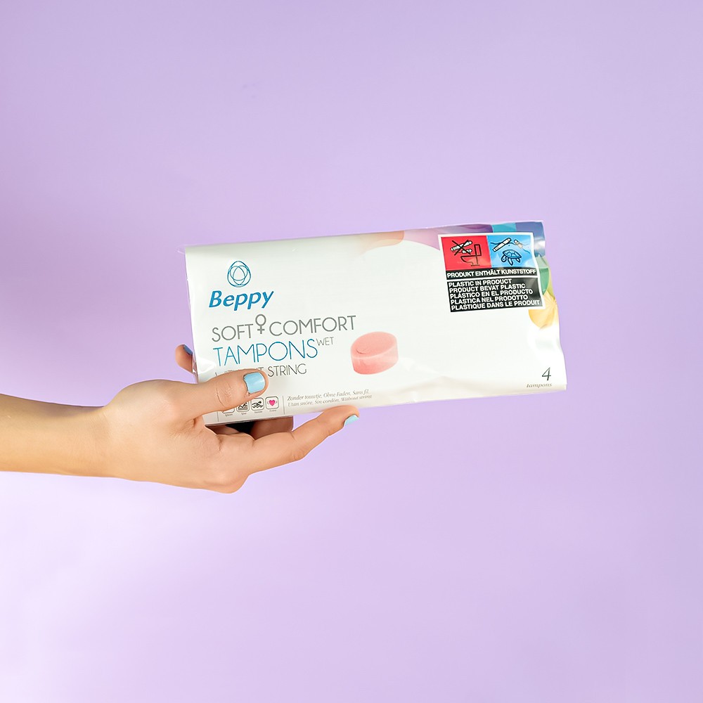 Beppy  Tampon WET - Lubricated sponge tampon - 4 pieces | ViPstore.hu - Erotika webáruház #1 - EAN 8714777000485 | SKU ASHA000005