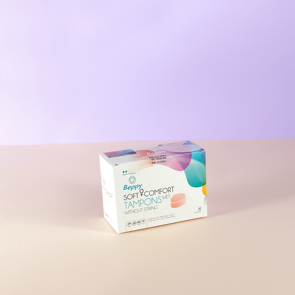 Beppy Tampon WET - Lubricated sponge tampon - 8 pieces | ViPstore.hu - Erotika webáruház #1 - EAN 8714777000355 | SKU ASHA000006
