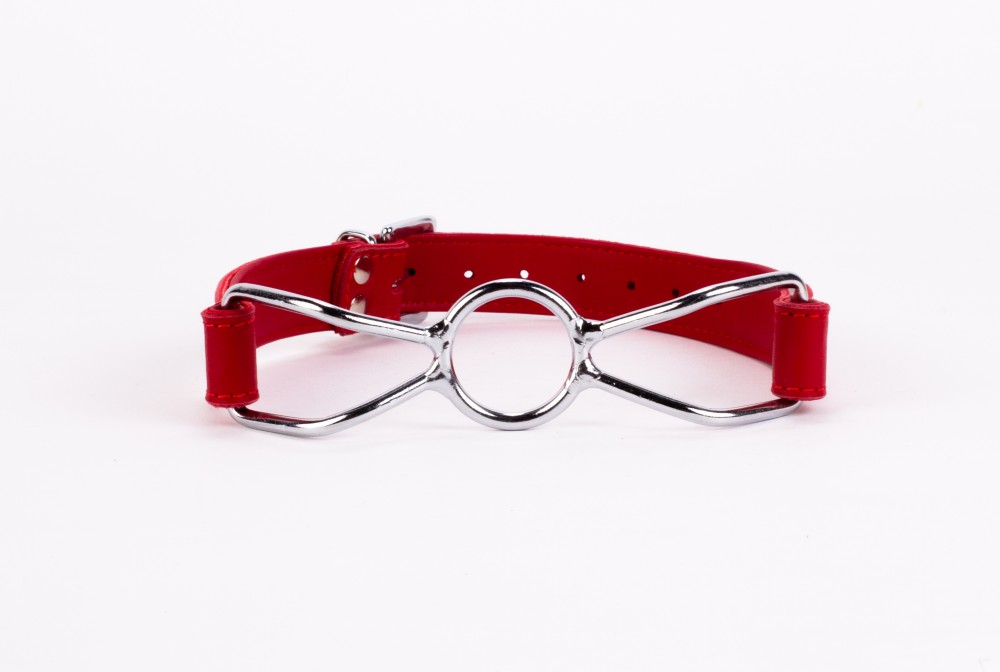 Calf Softy Leather Top and Lamb Leather Padding with Stainless Steel Mouth Piece Red | ViPstore.hu - Erotika webáruház #2 - EAN 5999560510522 | SKU DEVIL00069