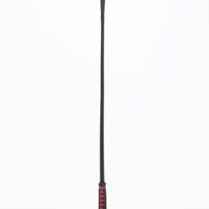 Nylon Stick with Neon Strip and Goat Kid Leather Handle Nubuck Leather Black | ViPstore.hu - Erotika webáruház #1 - EAN 5999560510584 | SKU DEVIL00075