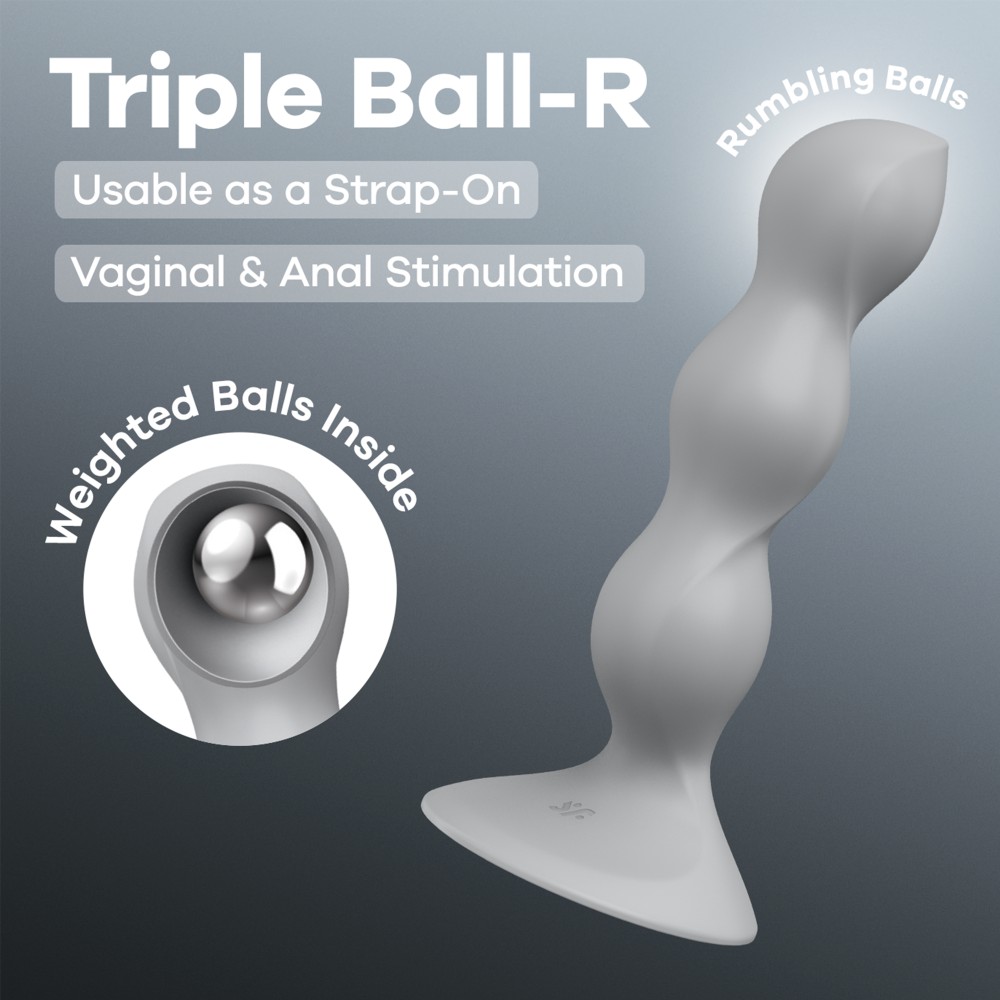 Triple Ball-R - grey | ViPstore.hu - Erotika webáruház #2 - EAN 4061504048659 | SKU SATISFY557