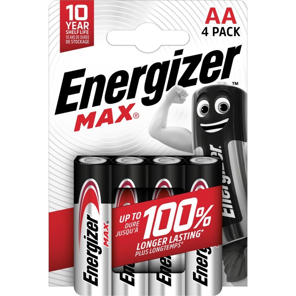 Energizer MAX Alkaline Battery AA - 4 PCS | ViPstore.hu - Erotika webáruház #1 - EAN 7638900437645 | SKU BATTERY021