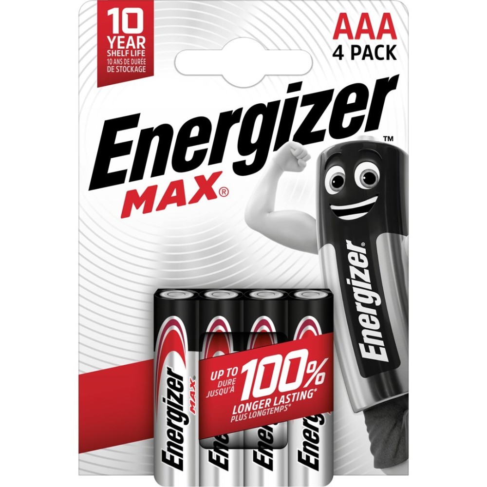 Energizer MAX Alkaline Battery AAA - 4 PCS | ViPstore.hu - Erotika webáruház #1 - EAN 7638900438147 | SKU BATTERY022