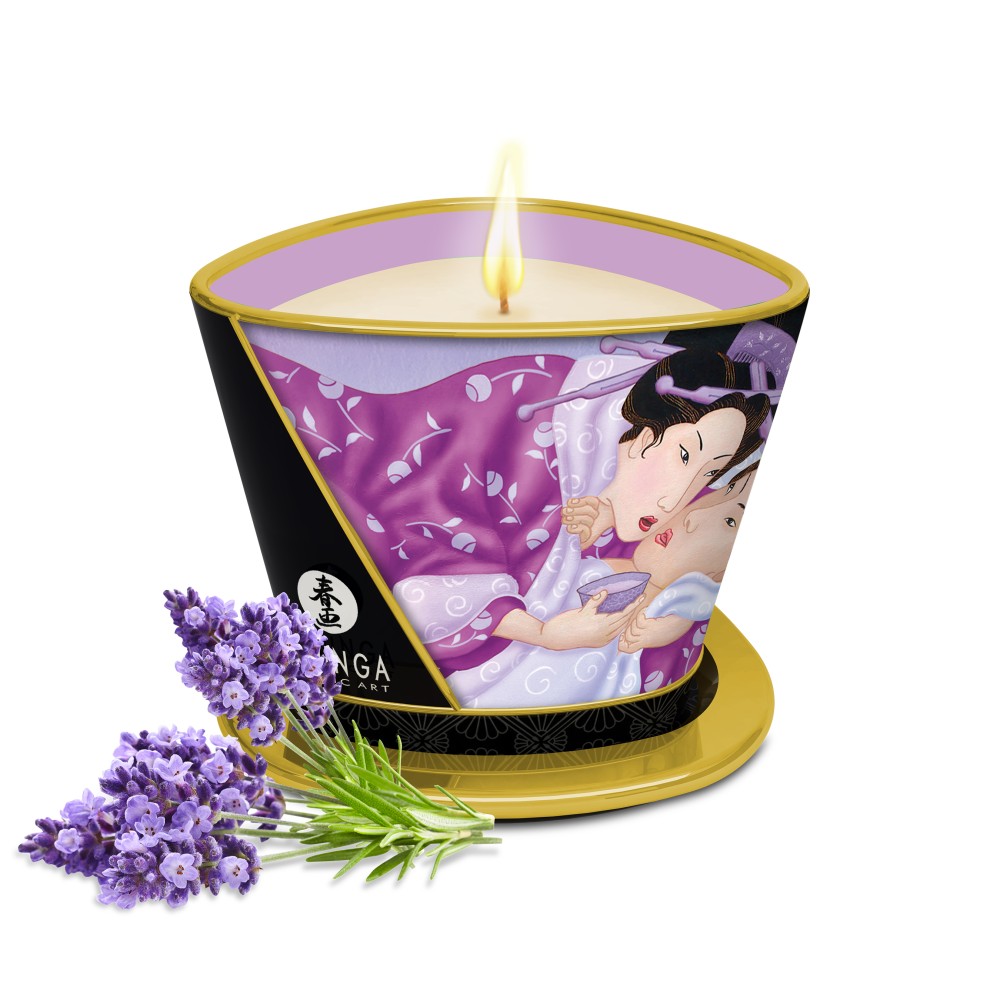 Massage candle - lavender - 170 ml | ViPstore.hu - Erotika webáruház #1 - EAN 697309045063 | SKU SHUNGA0259