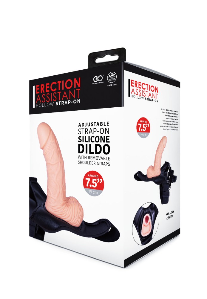 AROUND 7.5" SILICONE HOLLOW STRAP ON WITH PU HARNESS | ViPstore.hu - Erotika webáruház #1 - EAN 4897078647949 | SKU NMC0002511