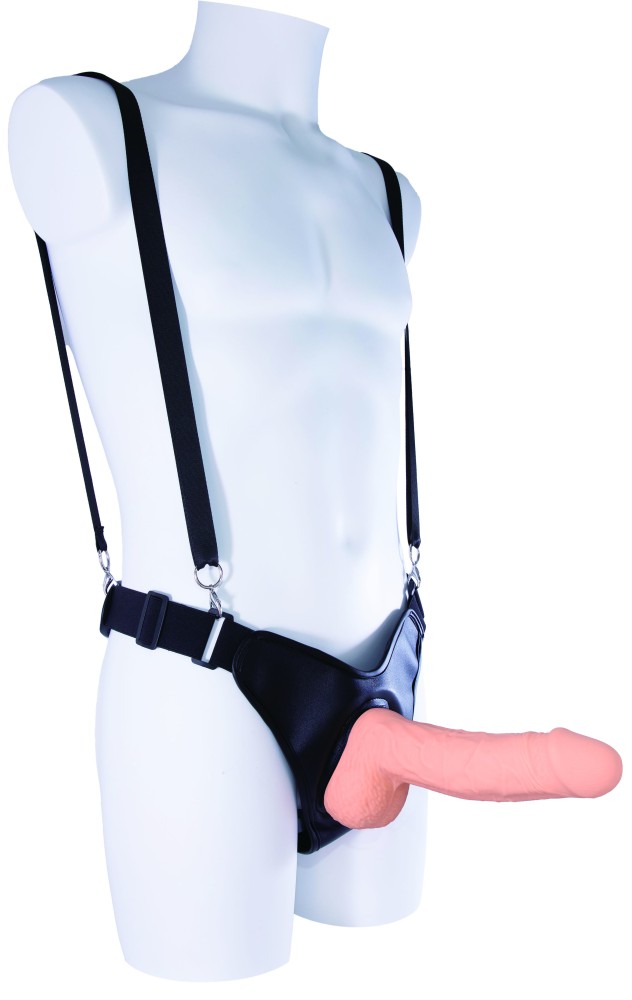 AROUND 8" SILICONE HOLLOW STRAP ON WITH PU HARNESS | ViPstore.hu - Erotika webáruház #2 - EAN 4897078647956 | SKU NMC0002512