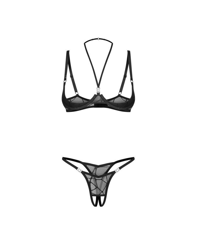 Olianna 2-pcs crotchless set L/XL | ViPstore.hu - Erotika webáruház #6 - EAN 5901688269121 | SKU OBSES02144