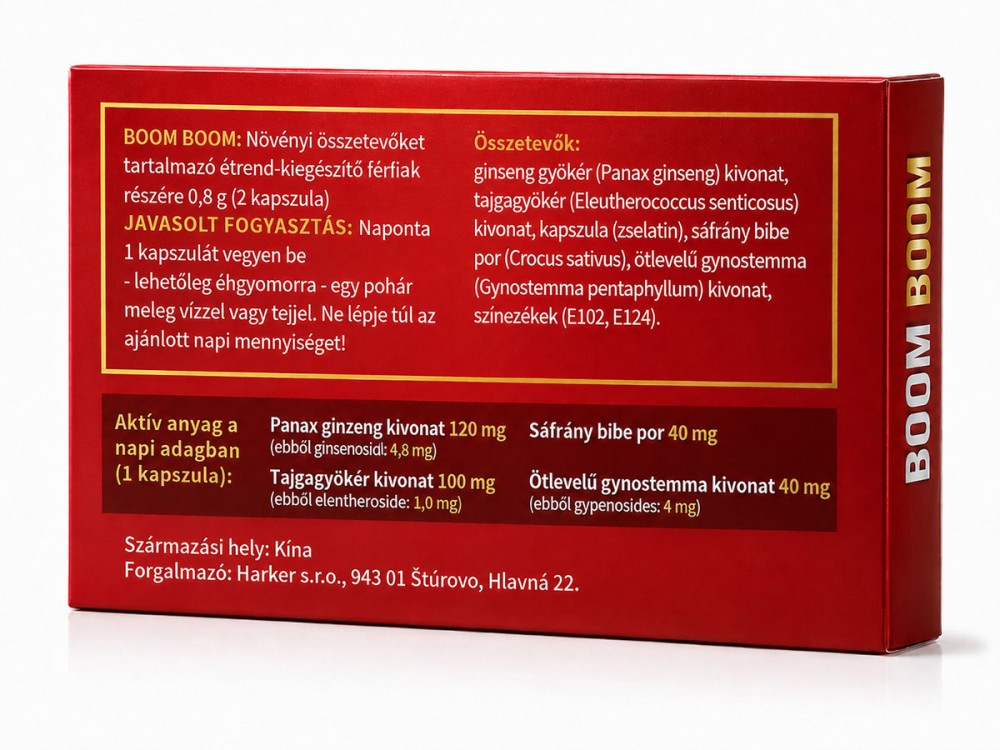 Boom boom - potency increaser 2 pcs | ViPstore.hu - Erotika webáruház #2 - EAN 5999860631156 | SKU BOOM000004