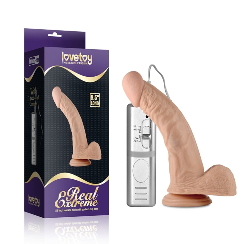 8.5" Real Extreme Vibrating Dildo | ViPstore.hu - Erotika webáruház #1 - EAN 6970260902021 | SKU LVTOY00452