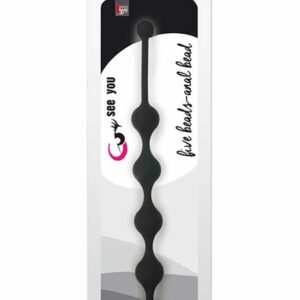See You Five Beads Anal Black | ViPstore.hu - Erotika webáruház #1 - EAN 8719325086577 | SKU SEEYOU0031