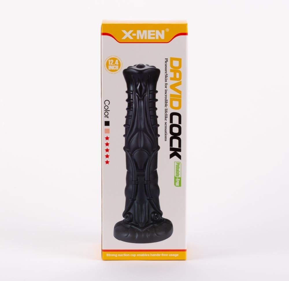 X-MEN David's 12.4" Cock Black II | ViPstore.hu - Erotika webáruház #1 - EAN 5999560517019 | SKU XMEN000256