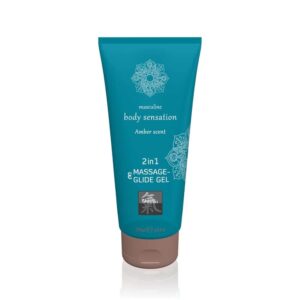 Massage- & Glide Gel 2 in 1 - Amber scent 200ml | ViPstore.hu - Erotika webáruház #1 - EAN 4042342005011 | SKU HOT0067073