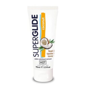 HOT Superglide lubricant waterbased - COCONUT 75 ml | ViPstore.hu - Erotika webáruház #1 - EAN 4042342001457 | SKU HOT0044116