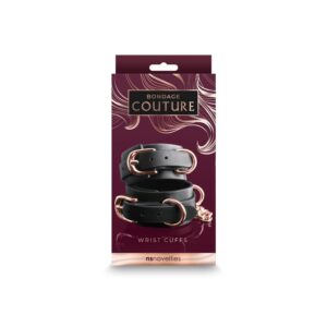 Bondage Couture - Wrist Cuffs - Black | ViPstore.hu - Erotika webáruház #1 - EAN 657447104565 | SKU NSTOYS0934