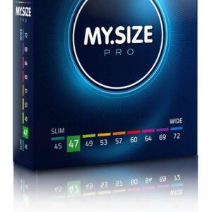 MY SIZE PRO Condoms 47 mm (3 pieces) | ViPstore.hu - Erotika webáruház #1 - EAN 4025838403478 | SKU MSPRO04703